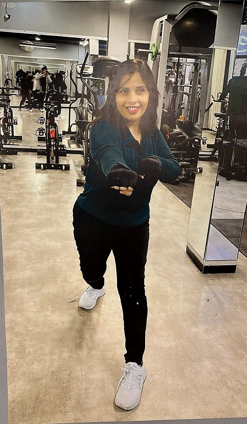 Jyoti Verma, founder and trainer of Always21 GYM, at the gym